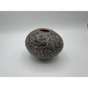 Mata Ortiz   Pottery; Signed Cindy ponce, Mexico orig clay art